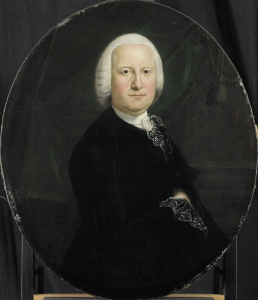 Portrait of Adriaan du Bois, Director of the Rotterdam Chamber of the Dutch East India Company, elec Creator: Jean Humbert.