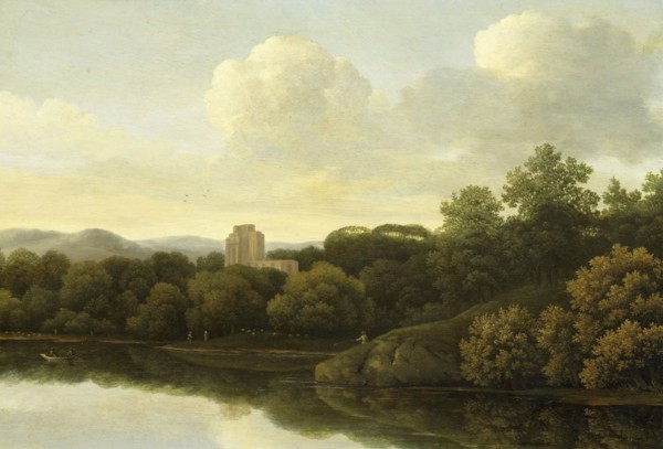 Wooded Landscape with River, 1645-1680. Creator: Johan Lagoor.
