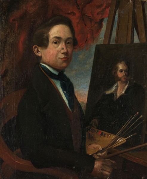 Self Portrait, 1839. Creator: Johannes Daniel Susan.