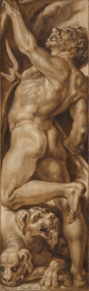 Pluto and Cerberus, c.1555. Creator: Maerten van Heemskerck.