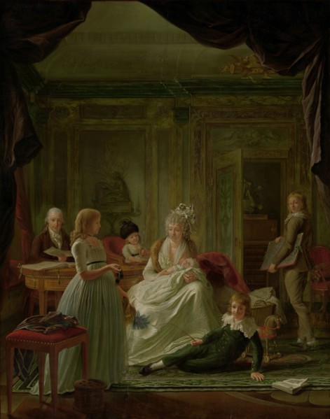 Portrait of Aernout van Beeftingh, his Wife Jacoba Maria Boon and their Children, 1797. Creator: Nicolaas Muys.