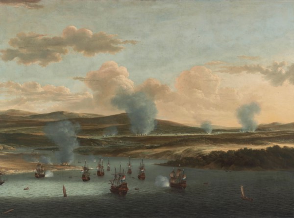 Battle of Medway, c.1668. Creator: Willem Schellinks.