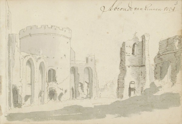 Ruin of castle Abcoude, 1724. Creator: Abraham Meyling.