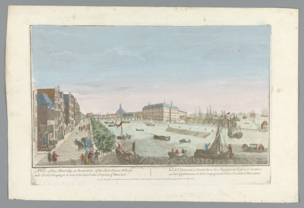 View of the Admiralty warehouse in Amsterdam, 1752. Creator: Anon.