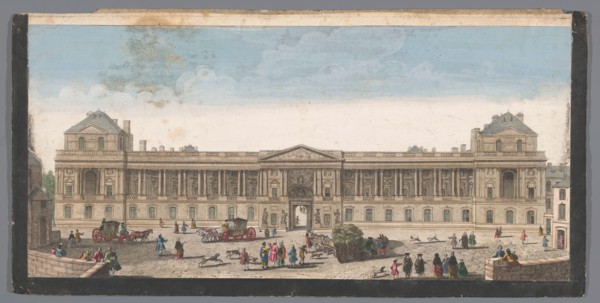 View of the Palais du Louvre in Paris, 1700-1799. Creator: Unknown.