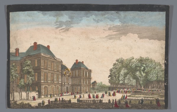 View of the Palais du Luxembourg in Paris seen from the garden, 1700-1799. Creator: Unknown.