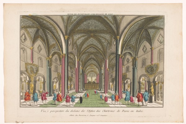 View of the interior of the Certosa di Pavia, 1700-1799. Creator: Unknown.