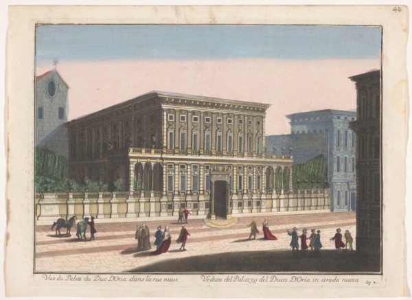 View of the Palazzo Doria-Tursi in Genoa, 1700-1799. Creator: Unknown.