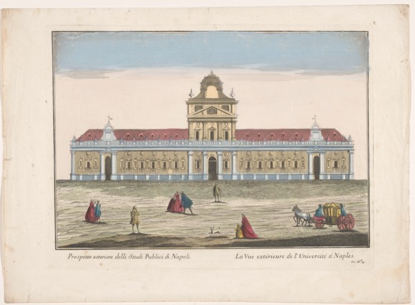 View of the University of Naples, 1700-1799. Creator: Unknown.