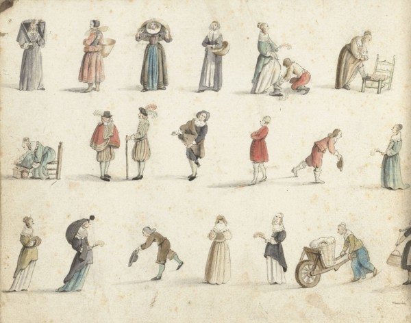 Figure studies, 1648. Creator: Gesina ter Borch.
