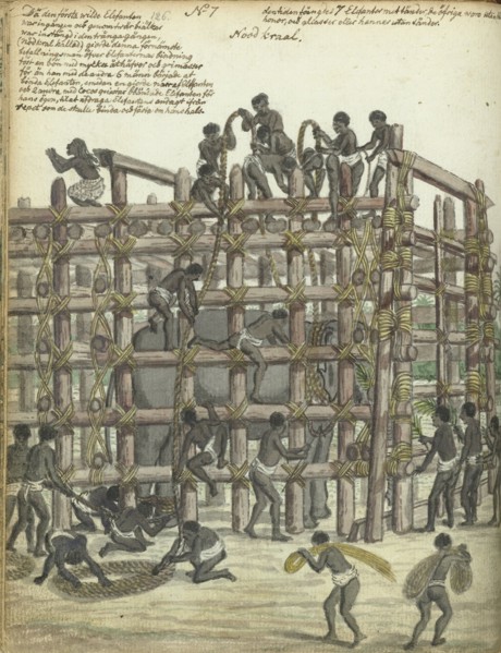 Restraining a Wild Elephant, 1785. Creator: Jan Brandes.