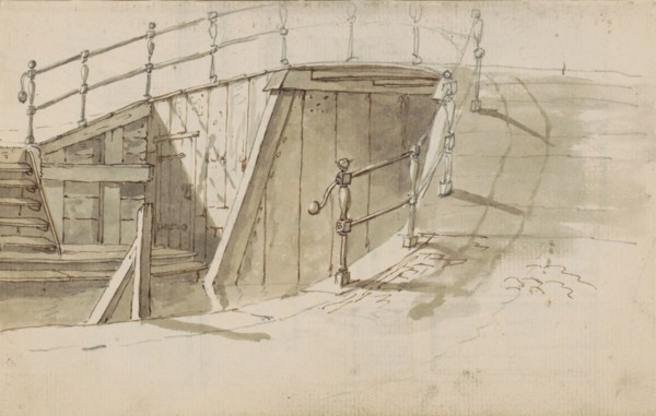 Bridge over a canal, c.1783-c.1797. Creator: Johannes Huibert Prins.