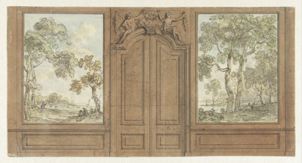 Room wall design, c.1752-c.1819. Creator: Juriaan Andriessen.