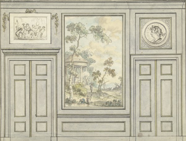 Room wall design, c.1752-c.1819. Creator: Juriaan Andriessen.