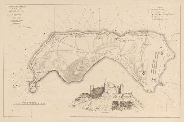 Conquest of Banda by the English on August 9, 1810, (1811). Creator: M. Graham.