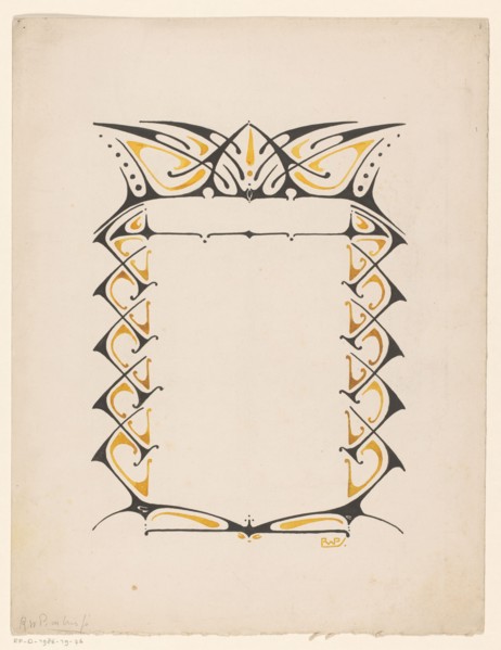 Frame, 1884-1952. Creator: Reinier Willem Petrus de Vries.
