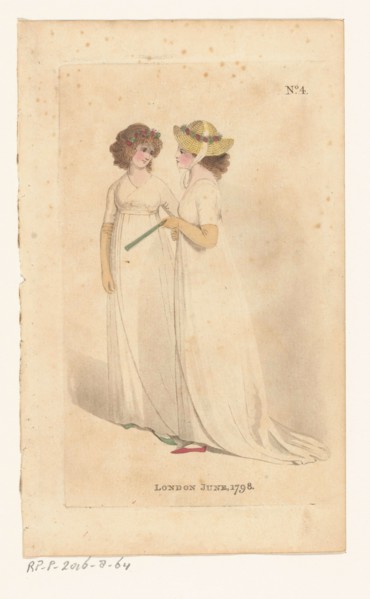 Magazine of Female Fashions of London and Paris, No. 4: London June 1798, 1798. Creator: Unknown.
