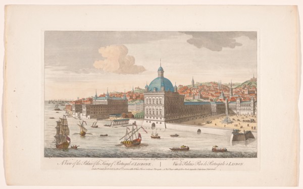 View of the Royal Palace in Lisbon, 1752. Creator: Anon.