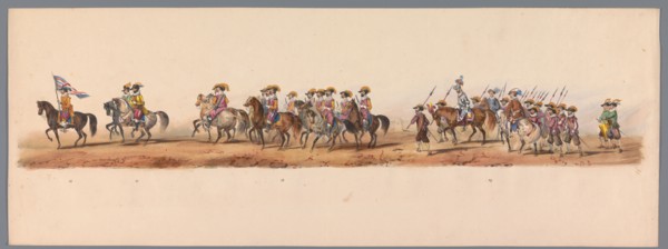 Historical parade at the second centenary of the Utrecht University, 1836 (plate 5), 1837. Creator: Victor Adam.