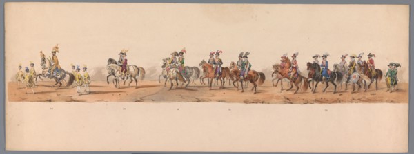 Historical parade at the second centenary of the Utrecht University, 1836 (plate 8), 1837. Creator: Victor Adam.