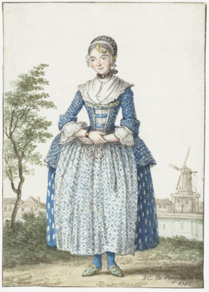 Young woman of North Holland, 1775. Creator: Paulus Constantijn la Fargue.