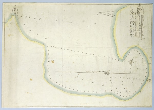 Map of Hout Bay, 1780. Creator: Robert Jacob Gordon.