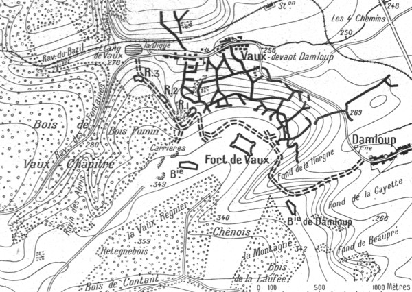 'Episodes de la bataille de Verdun; La derniere phase de la resistance du fort de Vaux, 1916. Creator: Unknown.