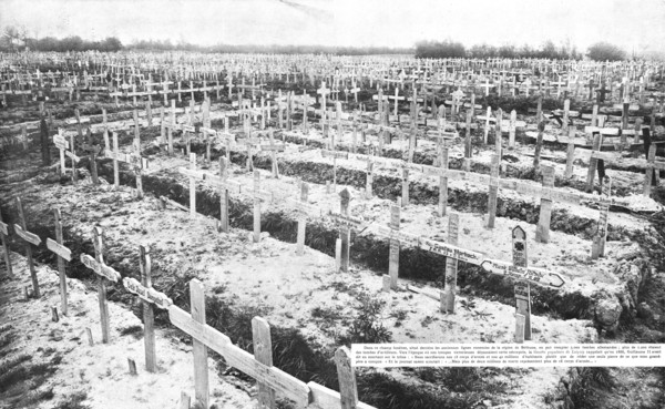''Cimetieres Allemands; Ce que les allemands laissent aussi derriere eux', 1918. Creator: Unknown.