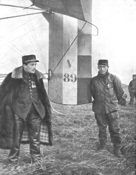 ''Ceux de l'air et ceux de la route; Premieres Prouesses Aeriennes; Le sergent aviateu..., 1914. Creator: Unknown.