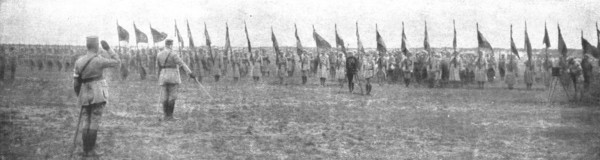 ''Combat Aerien; "Au Nom De Guynemer….."; sur le terrain d'ou Guynemer s'envola..., 1917. Creator: Unknown.