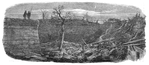 The Late Explosion at Mayence - Site of the Powder Magazine, 1857. Creator: Richard Principal Leitch.