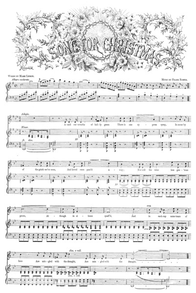 A Song for Christmas, 1857. Creator: Macquaid.