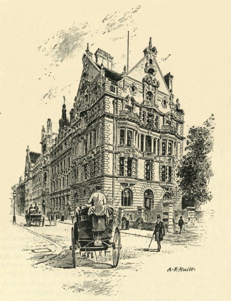 'The National Telephone Office, Near the Victoria Embankment', c1900. Creator: A.E. Huitt.