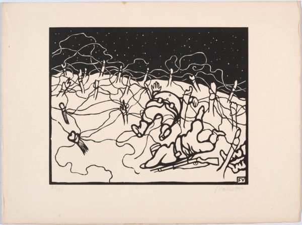 C'est la guerre (It's the war), 1915-1916. Creator: Vallotton, Felix Edouard (1865-1925).