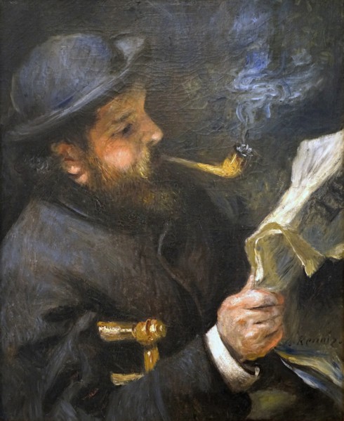 Claude Monet lisant, ca 1873. Creator: Renoir, Pierre Auguste (1841-1919).