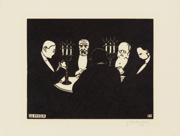 Le Poker, 1896. Creator: Vallotton, Felix Edouard (1865-1925).