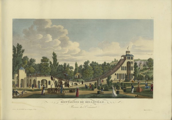 Montages de Belleville, Barrière des 3 couronnes, 1817-1824. Creator: Courvoisier-Voisin, Henri (1757-1830).