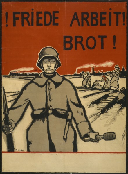 Peace, Work, Bread!, 1919. Creator: Bartels, Wera von (1886-1922).