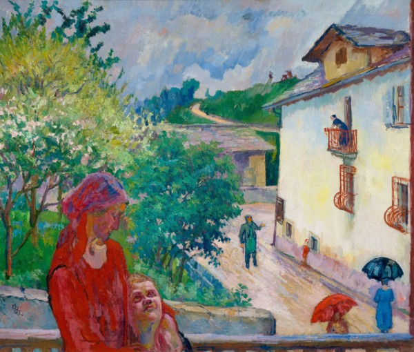 Pioggia primaverile (Spring Rain), 1926. Creator: Giacometti, Giovanni (1868-1933).