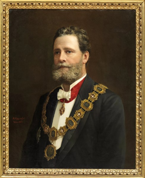 Portrait of Karl Lueger (1844-1910), Mayor of Vienna, 1902. Creator: Mayerhofer, Adolf (1857-1932).