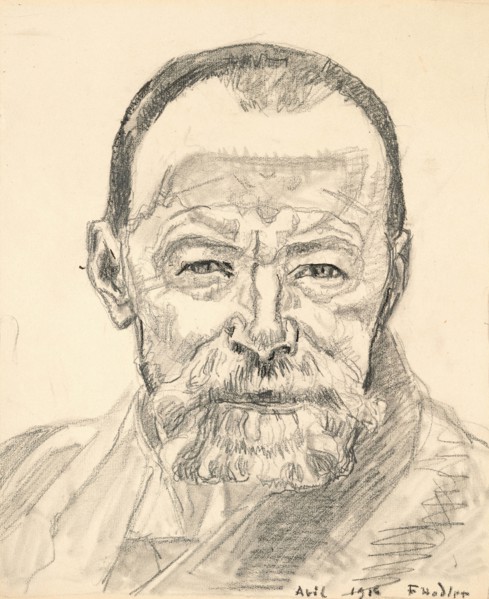 Self-portrait, 1916. Creator: Hodler, Ferdinand (1853-1918).