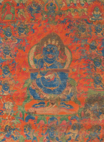 Thangka of Panjaranatha Mahakala (Gur Gonpo), 18th century. Creator: Tibetan culture.