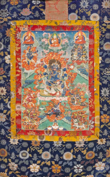 Thangka of the six-armed Mahakala, 19th century. Creator: Tibetan culture.