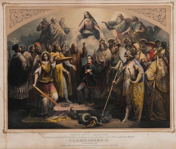 The rescue of Emperor Franz Joseph I of Austria: the attempted assassination on Feb 18, 1853, 1853. Creator: Leybold, Eduard Friedrich (1798-1879).