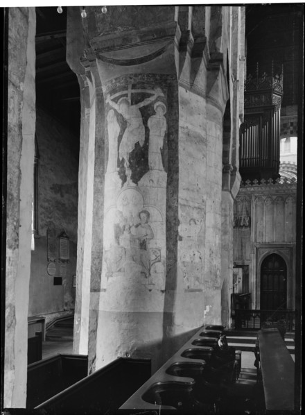 St Albans Cathedral, St Albans, Hertfordshire, July 1958. Creator: Margaret F Harker.