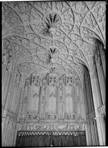St Albans Cathedral, St Albans, Hertfordshire, July 1958. Creator: Margaret F Harker.