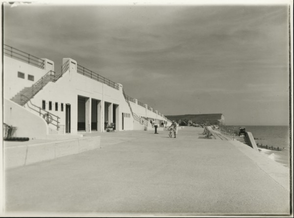 Seaford Promenade, Seaford, Lewes, East Sussex, 1933-1940. Creator: John Henry Ball.