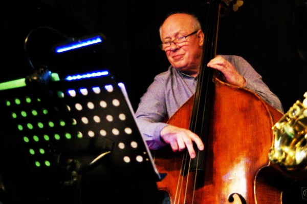 Chris Laurence, Mark Edwards Quartet, Verdict Jazz Club, Brighton East Sussex, 12 Feb 2023 Creator: Brian O'Connor.