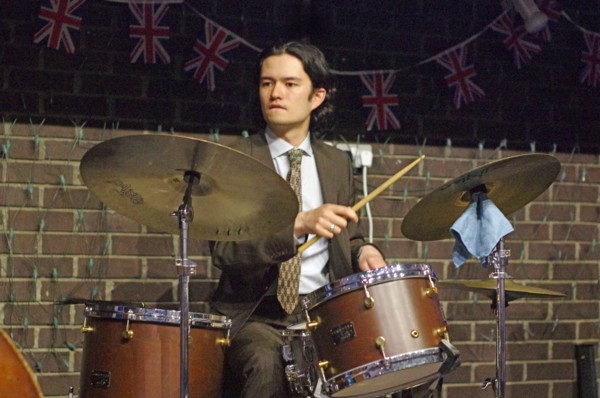 Xhosa Cole Trio, Splash Point Jazz Club, Fishermen’s Club, Eastbourne, East Sussex, 26 Apr 2023. Creator: Brian O'Connor.