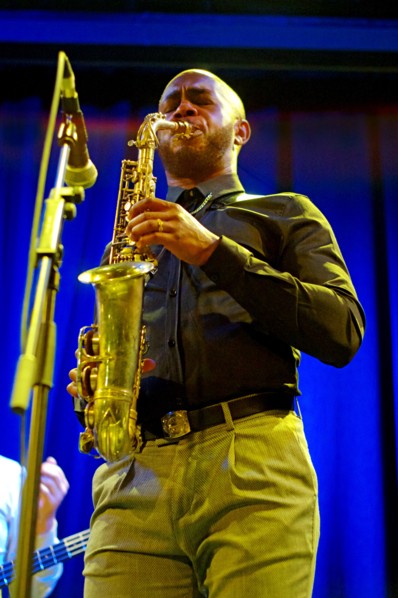Jamie Leeming Quintet, Ropetackle Arts Centre, Shoreham by Sea, West Sussex, Feb 2023. Creator: Brian O'Connor.
